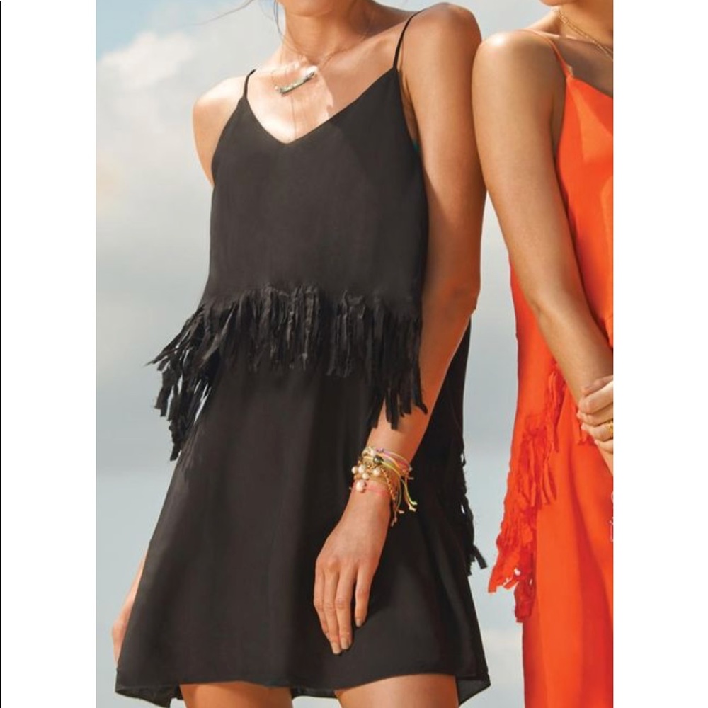 L*Space Black Fringe Dress